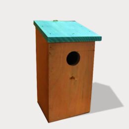 Wooden bird house,nest and cage size 12x 12x 23cm 06-0008 cattree-factory.com