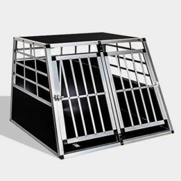 Aluminum Large Double Door Dog cage 65a 06-0773 cattree-factory.com