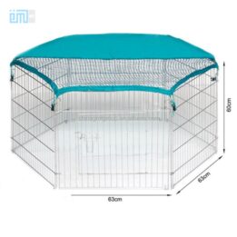 Large Playpen Large Size Folding Removable Stainless Steel Dog Cage Kennel 06-0112 cattree-factory.com