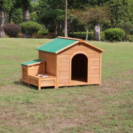 Novelty Custom Made Big Dog Wooden House Outdoor Cage cattree-factory.com