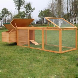 Factory Wholesale Wooden Chicken Cage Large Size Pet Hen House Cage cattree-factory.com