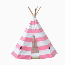Canvas Teepee: Factory Direct Sales Pet Teepee Tent 100% Cotton 06-0943 cattree-factory.com