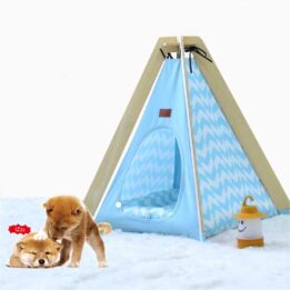 Animal Dog House Tent: OEM 100%Cotton Canvas Dog Cat Portable Washable Waterproof Small 06-0953 cattree-factory.com