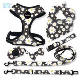 Pet harness factory new dog leash vest-style printed dog harness set small and medium-sized dog leash 109-0053 cattree-factory.com