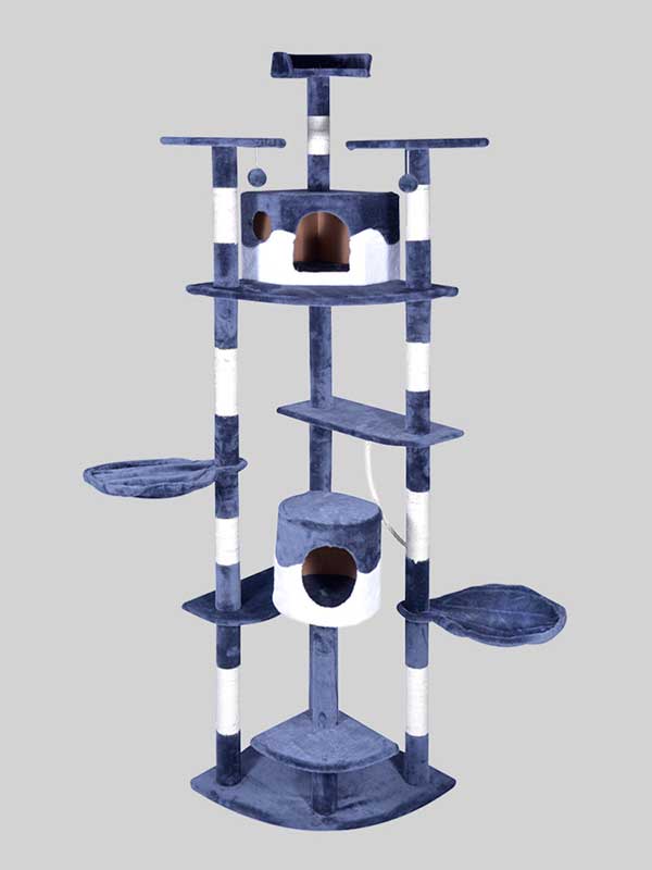 OEM Wholesale High Quality Pet Manufacturer Stock Luxury Cat Tower Cat Scratcher Tree 06-0002 cattree-factory.com