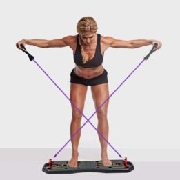 Fitness Equipment Multifunction Chest Muscle Training Bracket Foldable Push Up Board Set With Pull Rope cattree-factory.com
