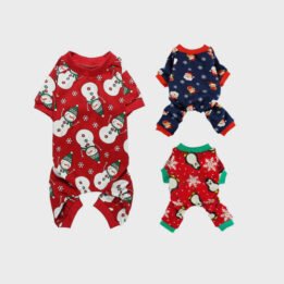 Pet Clothes Christmas Day Outfit Four-legged Christmas Pajamas Pets Pajama Jumpsuit cattree-factory.com