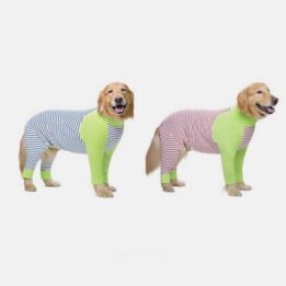 Wholesale Summer Pet Clothing Striped Clothes For Big Dogs Four Legs cattree-factory.com