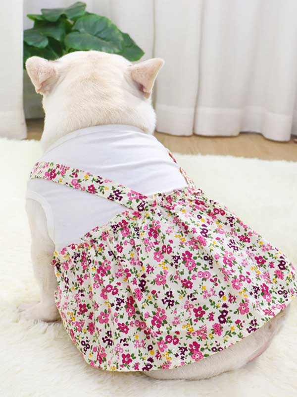 Ropa para perros y mascotas Camisa de fondo Camiseta Ropa de algodón Vestido 107-222043 cattree-factory.com