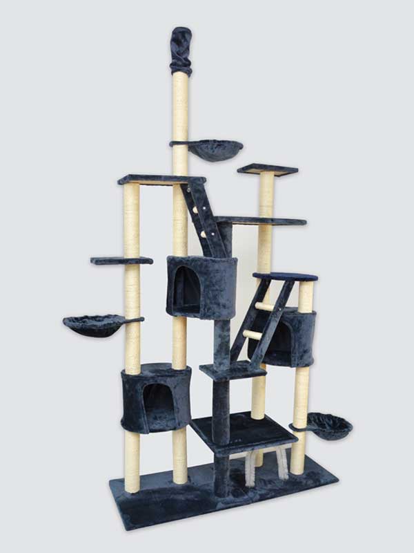 Plataforma de juego para gatos con árbol para gatos grandes de sisal multicapa de lujo cattree-factory.com