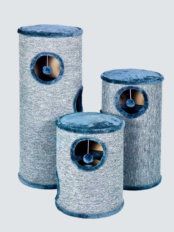 Venta al por mayor de tela cilíndrica de sisal, arena para gatos de múltiples capas, casa para gatos cattree-factory.com