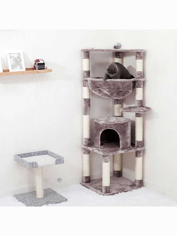  Multi-Layer Plush Sisal Fabric Cat Play Jumping Platform 105-33054