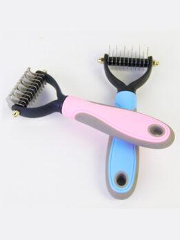 Wholesale OEM & ODM Pet Comb Stainless Steel Double-sided open knot dog comb 124-235001 cattree-factory.com