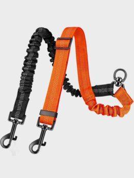 Manufacturers of direct sales of large dog telescopic elastic one support two anti-high quality dog leash 109-237011 cattree-factory.com
