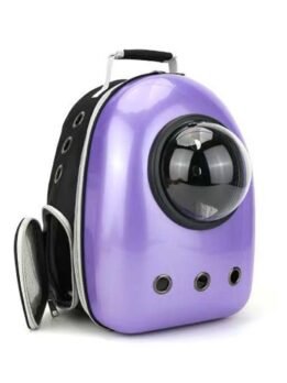 Purple upgraded side opening cat backpack 103-45014 cattree-factory.com