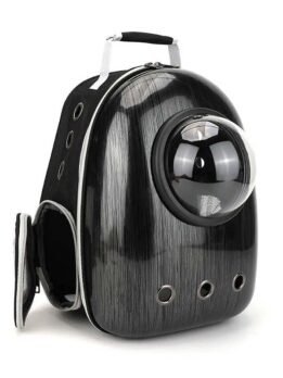 Black King Kong upgraded side-opening pet cat backpack 103-45015 www.cattree-factory.com